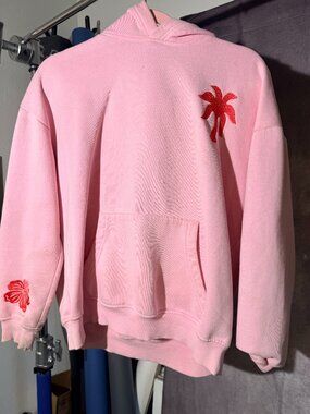 Pink Palm Puff Hoodie